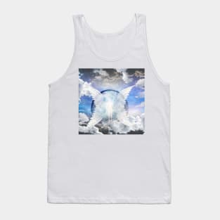 Human soul between angel wings Tank Top